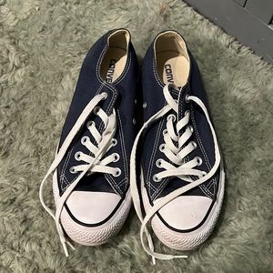 New Blue Converse Low Tops Size 8